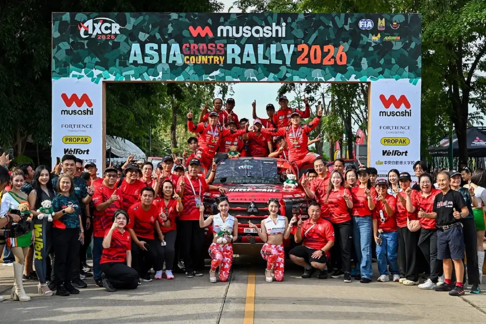 ทีมมิตซูบิชิ แรลลี่อาร์ต ผงาดคว้าแชมป์สมัย 2 ศึกเอเชีย ครอสคันทรี แรลลี่ 2026 