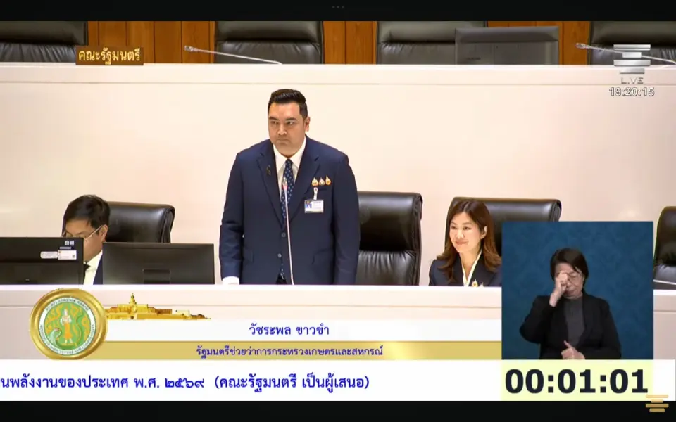 วัชรพล เปิดแผนกระทรวงเกษตร ชง "รถแทรกเตอร์ EV" ใช้ พ.ร.ก.กู้เงิน 2 แสนล้านหลัง