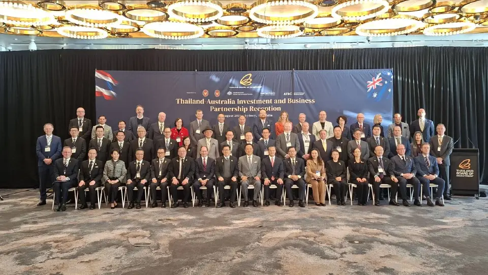 บรรยากาศการเปิดงาน Thailand–Australia Investment and Business Partnership Reception