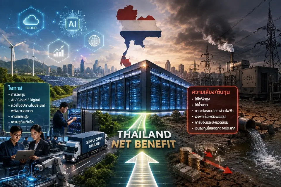 เมื่อ Data Center ถูกมองเป็น “ผู้ร้าย” ข้อดี-ข้อเสีย หากตั้งในประเทศไทย?