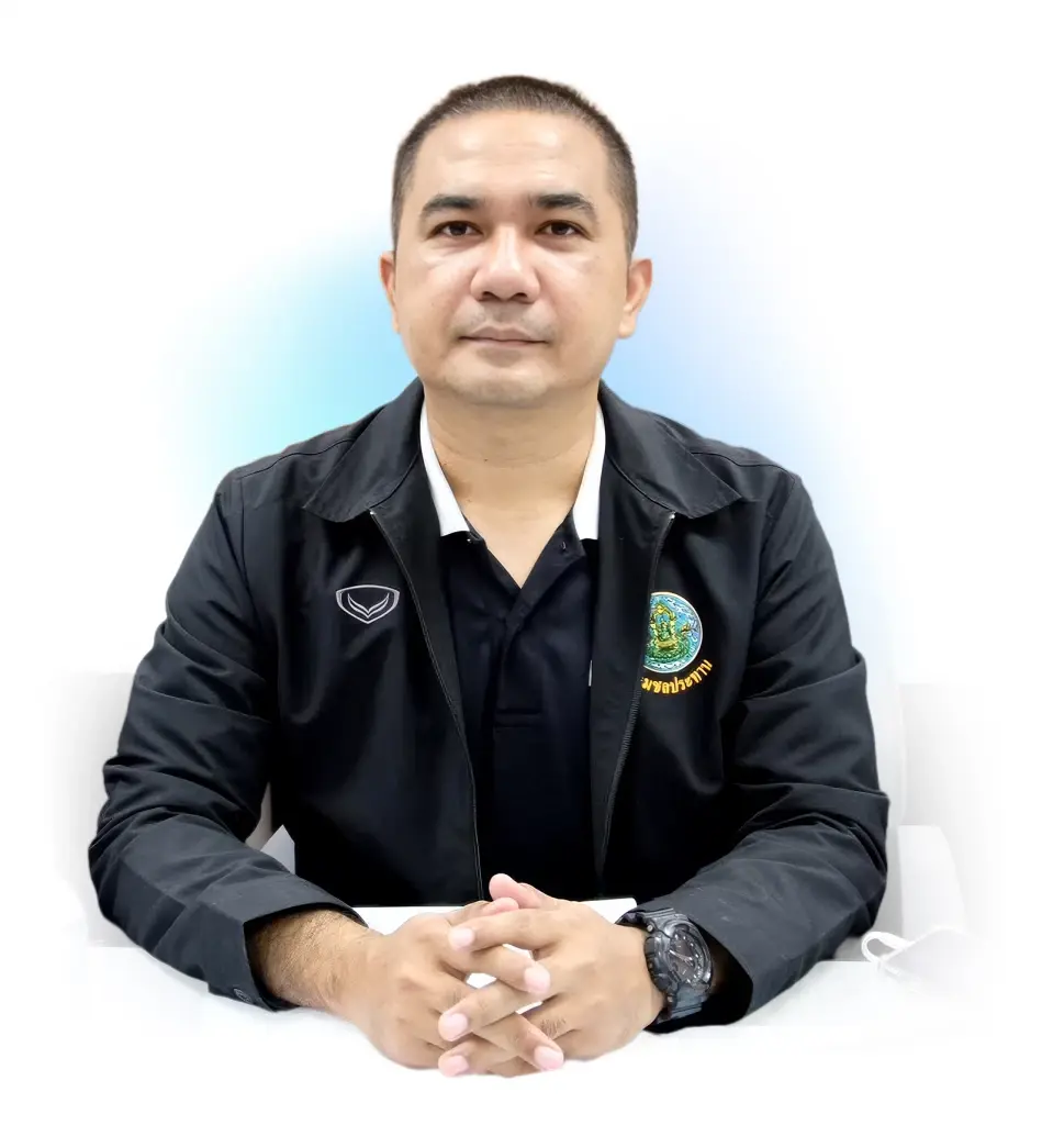 นายอาคม  คงทอง หัวหน้าฝ่ายจัดสรรน้ำและปรับปรุงระบบชลประทาน โครงการชลประทานตรัง