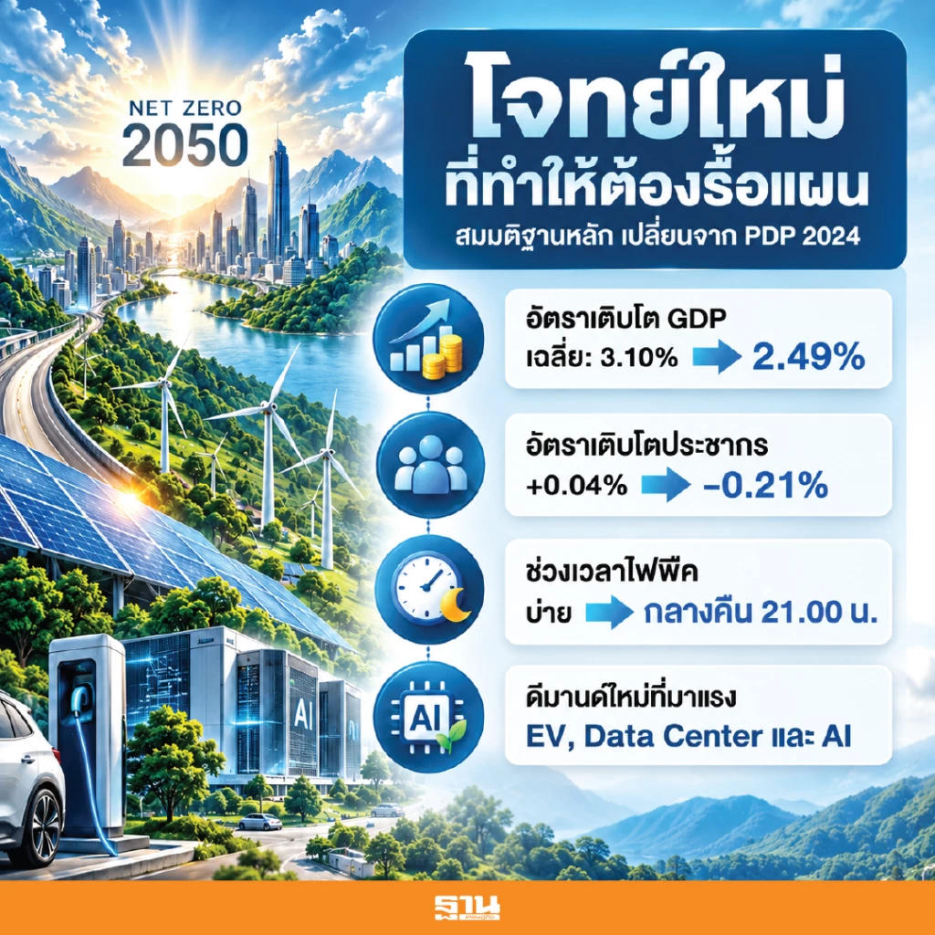 PDP 2026 อัดเพิ่ม 5 แสนล้าน รับพลังงานหมุนเวียน ไฟฟ้าสะอาด