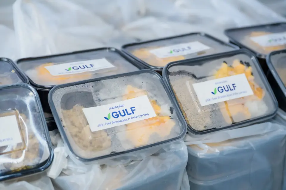 GULF ส่งอาหารปรุงสุก 1.6 หมื่นกล่อง ช่วยผู้ประสบภัยน้ำท่วม กทม.