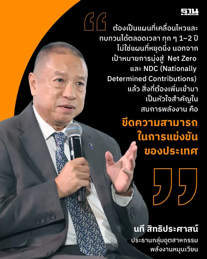 'นที' ชี้ แผน PDP 2026 ต้องยืดหยุ่น ตอบโจทย์ขีดความสามารถการแข่งขันประเทศ