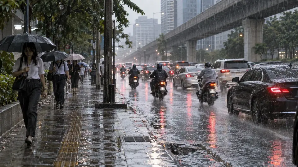 กทม.-ปริมณฑล ฝนตกครอบคลุม 80% ของพื้นที่ ประเวศฝนสูงสุด 67 มม.