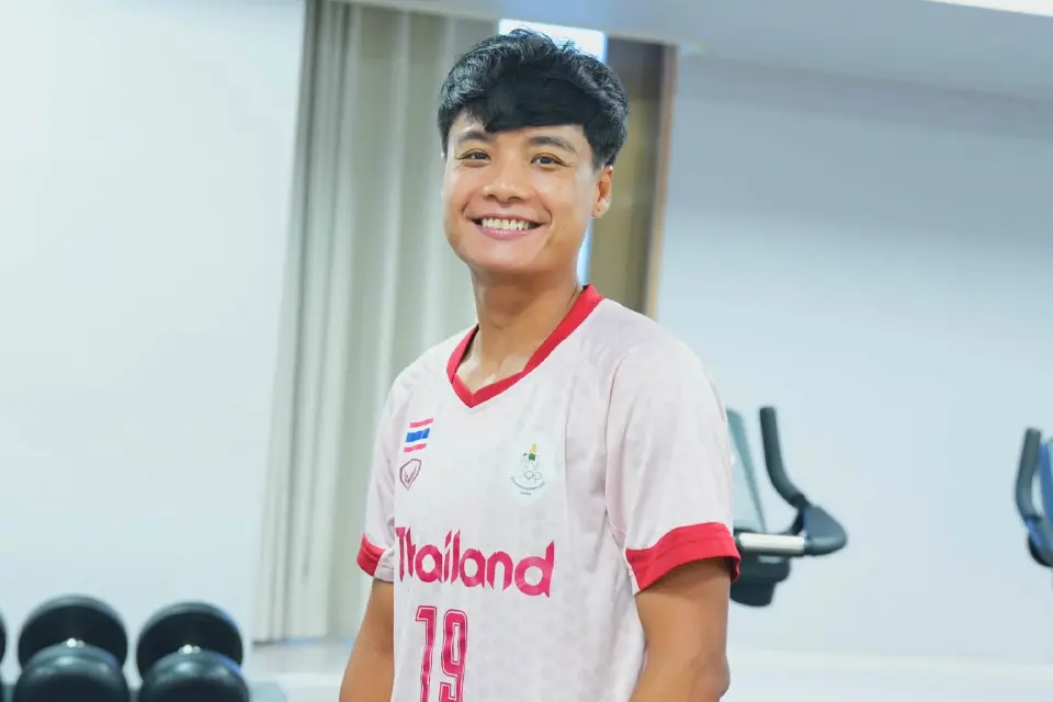 “พิสมัย สอนไสย์” กองหลังจากสโมสรTaichung Blue Whale ในลีกไชนีส ไทเป