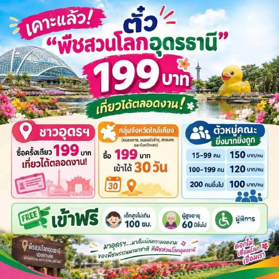 บัตร 199 บาท เที่ยวสุดคุ้ม 