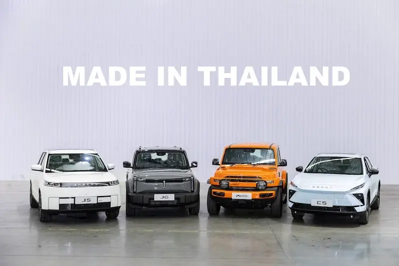 รถยนต์ไฟฟ้าประกอบในไทย JAECOO 5 EV, JAECOO 6 EV,CHERY V23 และ OMODA C5 EV