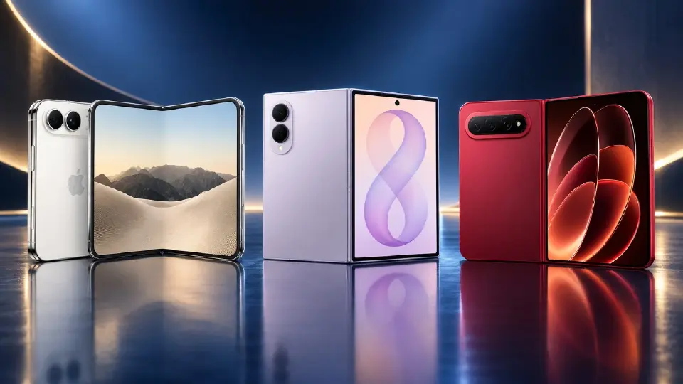 เทียบชัดๆ สมาร์ทโฟนจอพับไซซ์พาสปอร์ต iPhone Duo–Galaxy Z Fold8–Xiaomi 18 Fold