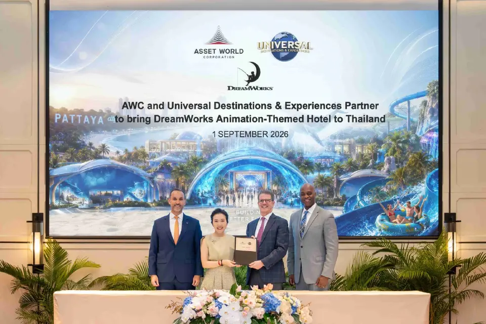AWC ผนึก Universal Destinations &amp; Experiences เตรียมเปิดตัวโรงแรม ธีม DreamWorks Animation แห่งแรกของไทย