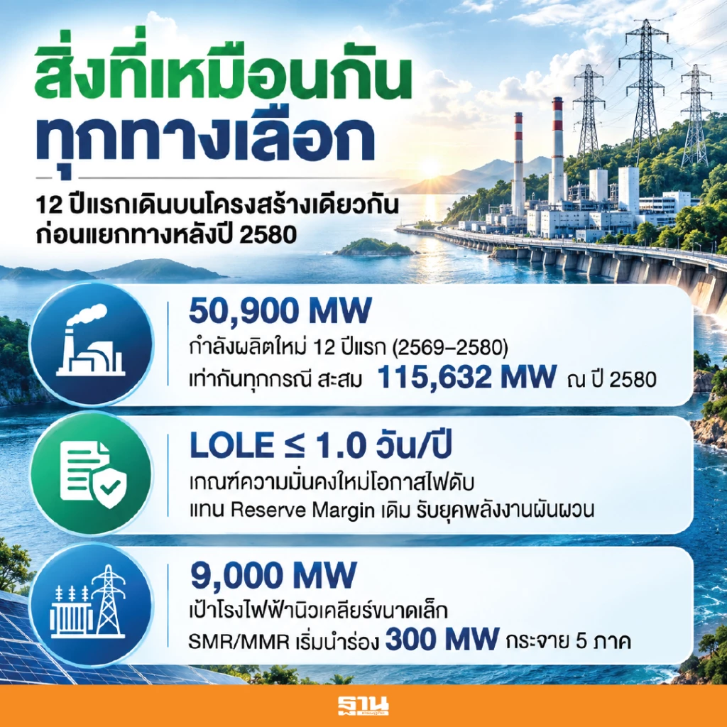 PDP 2026 อัดเพิ่ม 5 แสนล้าน รับพลังงานหมุนเวียน ไฟฟ้าสะอาด