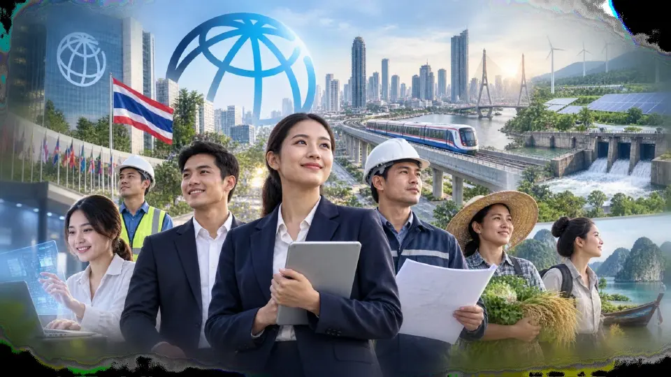 ธนาคารโลก วางกรอบ 5 ปี ดันไทยสร้างงาน-เพิ่มขีดแข่งขัน รับเศรษฐกิจผันผวน