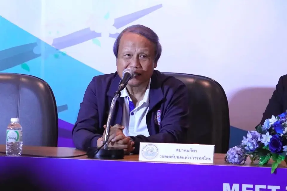 นายสมพร ใช้บางยาง นายกสมาคมวอลเลย์บอลแห่งประเทศไทย