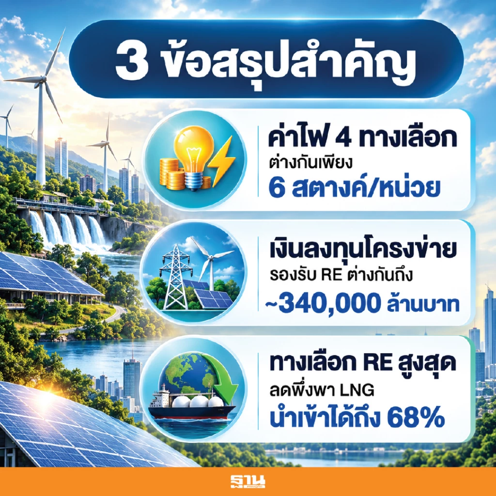 PDP 2026 อัดเพิ่ม 5 แสนล้าน รับพลังงานหมุนเวียน ไฟฟ้าสะอาด
