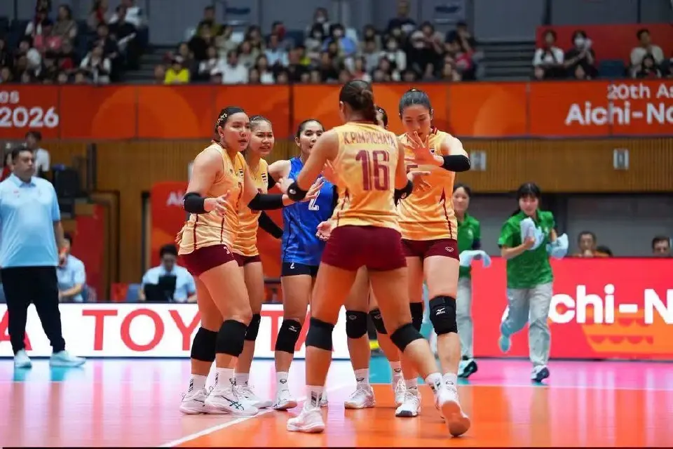 วอลเลย์บอลหญิงไทยทุบอินโดนีเซีย 3 เซตรวด ลิ่วรอบรองชนะเลิศ เอเชียนเกมส์ 2026