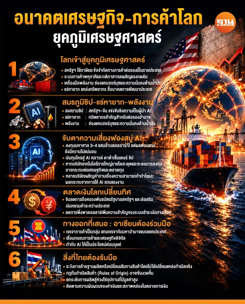 “ศุภชัย พานิชภักดิ์” เตือนระเบียบโลกป่วน จับตาฟองสบู่ AI แตก ทุบเศรษฐกิจ