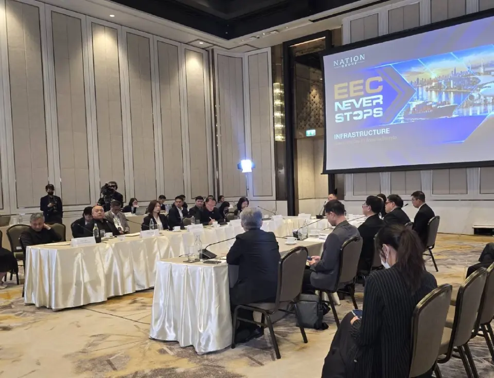 งานสัมมนา Exclusive Roundtable EEC Never Stops: Infrastructure ต่อยอด ต่อเนื่อง เติบโตอย่างแข็งแกร่ง 