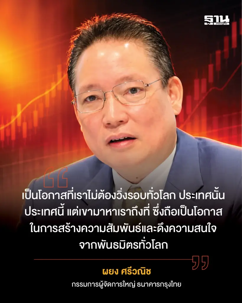 ผยง ศรีวณิช กรรมการผู้จัดการใหญ่ ธนาคารกรุงไทย