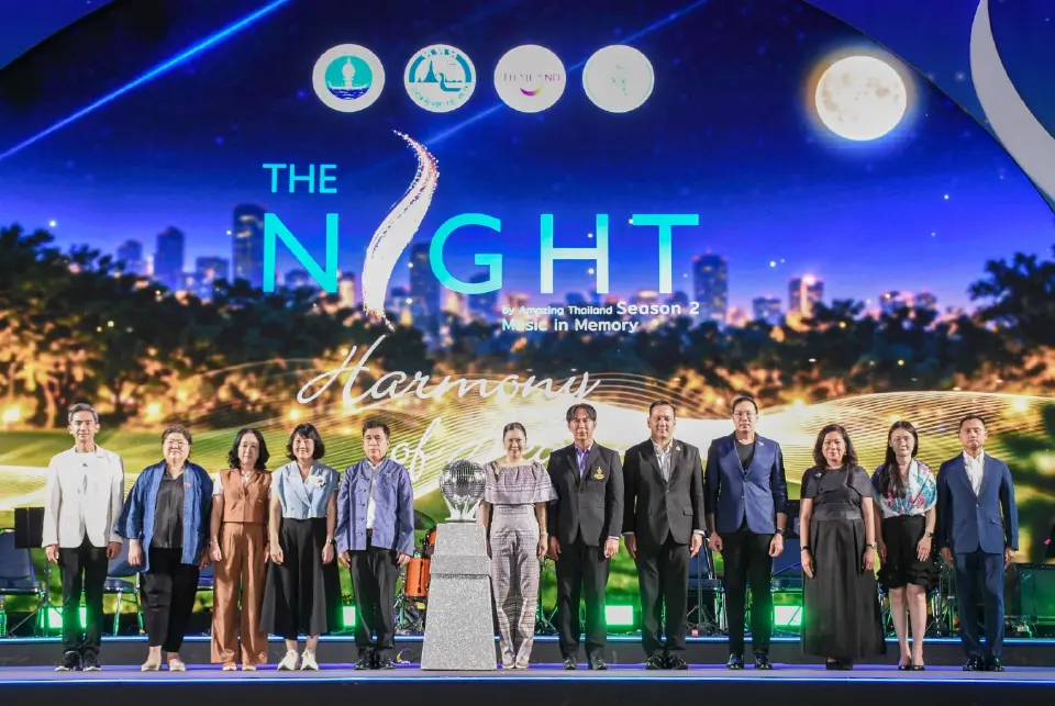ททท.เชิญชวนประชาชนและนักท่องเที่ยวร่วมงาน The Night by Amazing Thailand Season 2: Music in Memory” ระหว่างวันที่ 16–27 ตุลาคม 2569 เวลา 16.00–21.30 น. ณ สวนลุมพินี กรุงเทพฯ