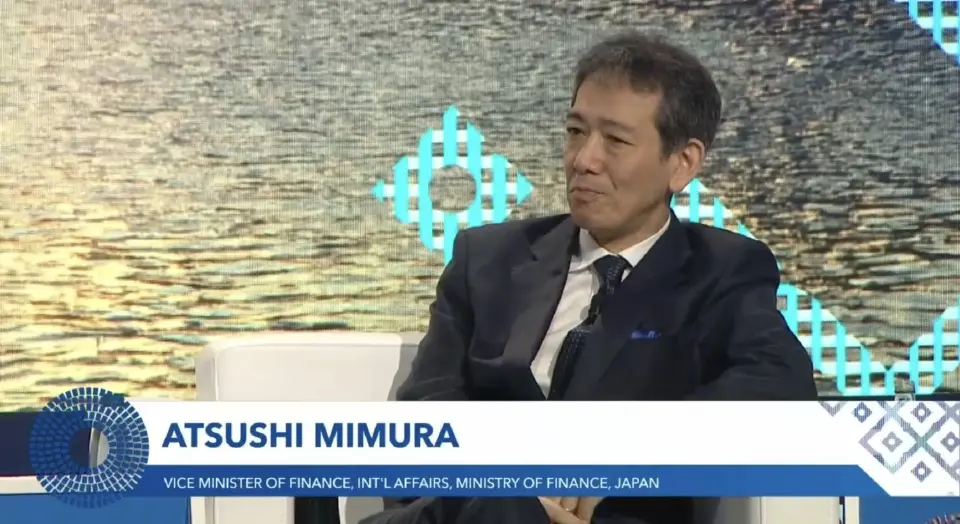 Atsushi Mimura Vice-Minister of Finance for International Affairs, Ministry of Finance, Japan ได้กล่าวในงานเสวนาพิเศษในหัวข้อASEAN in a Changing Global Landscape ซึ่งจัดขึ้นโดยมีประเทศไทยเป็นประเทศเจ้าภาพ  