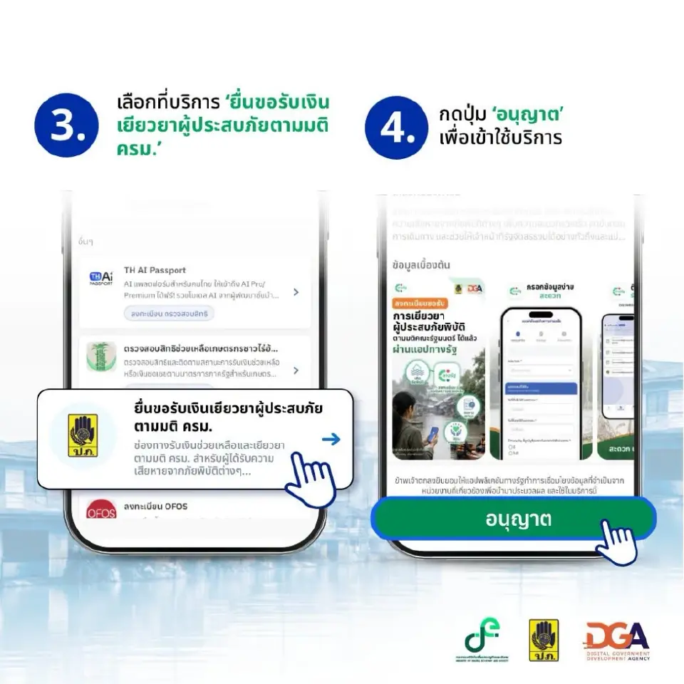 เงินเยียวยาน้ำท่วม 2569 โอนวันไหน แนะวิธีเช็กสถานะผ่านแอปทางรัฐ- กทม.