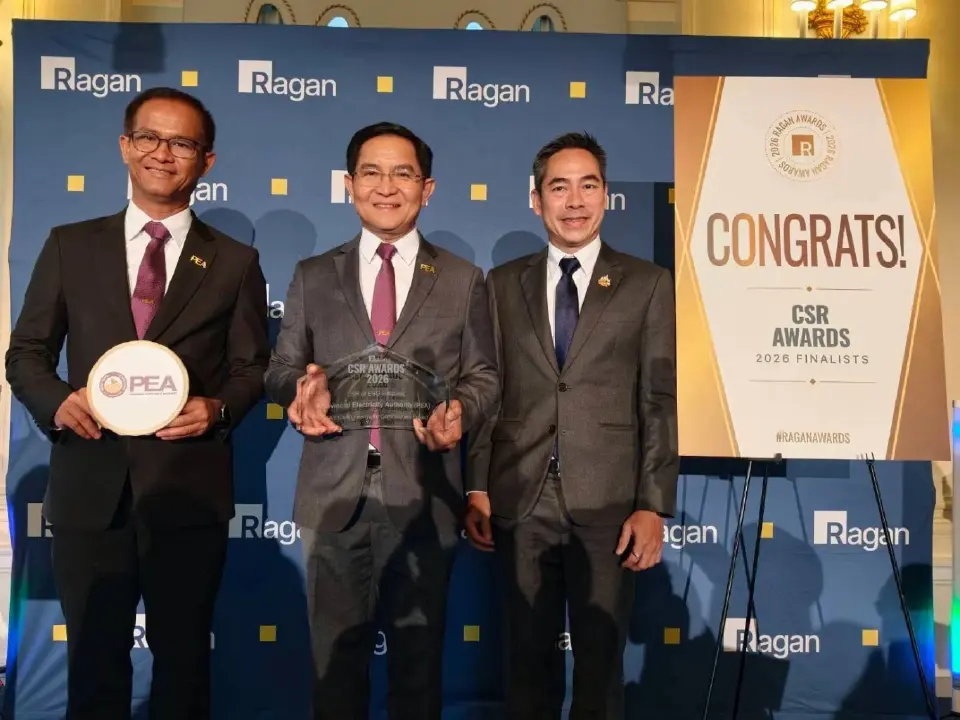 PEA คว้ารางวัล ชนะเลิศ เวที Ragan CSR Awards 2026 สหรัฐอเมริกา