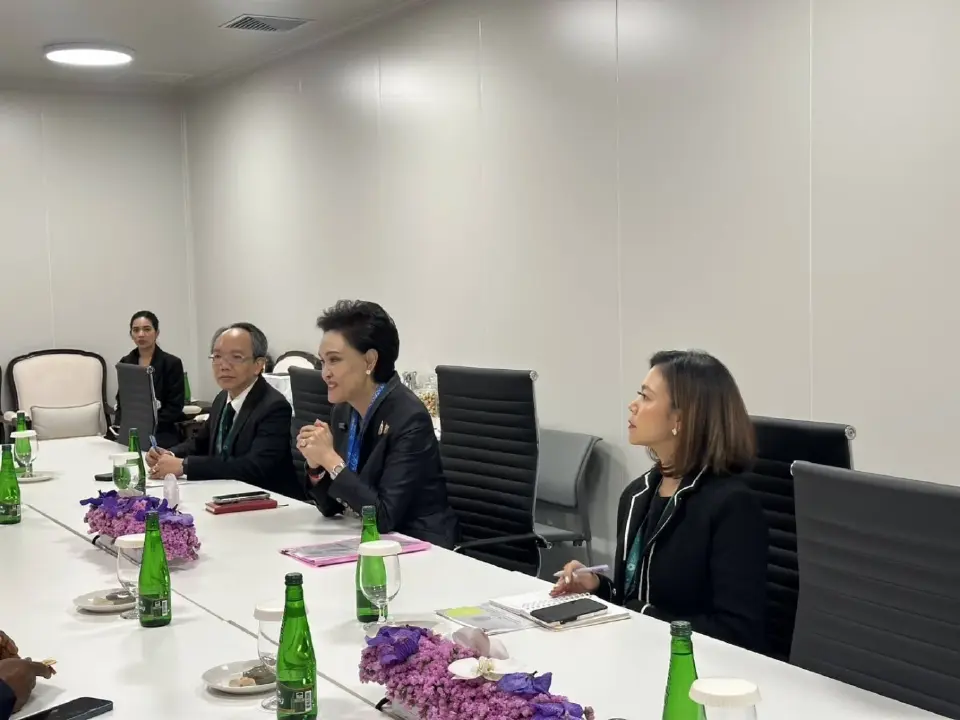 นางศุภจี สุธรรมพันธุ์ รองนายกรัฐมนตรีและ รมว.พาณิชย์ หารือกับ ดร. เอ็นโกซี โอคอนโจ-อิเวียลา  ผอ.องค์การการค้าโลก