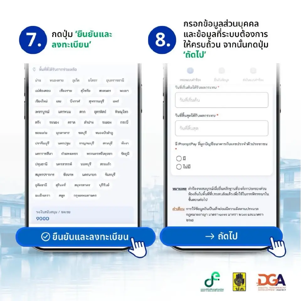 เงินเยียวยาน้ำท่วม 2569 โอนวันไหน แนะวิธีเช็กสถานะผ่านแอปทางรัฐ- กทม.