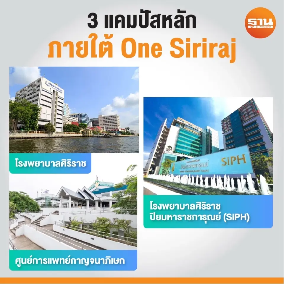 3 แคมปัสหลัก ภายใต้ One Siriraj
