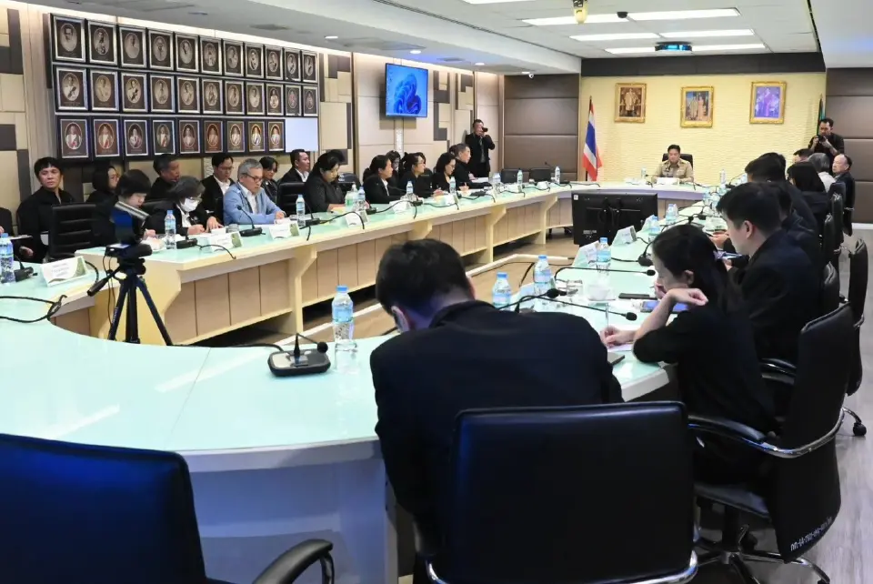 บรรยากาศการประชุมหารือร่วมกับสมาคมส่งออกข้าวไทย มีปลัดเกษตรฯ เป็นประธาน