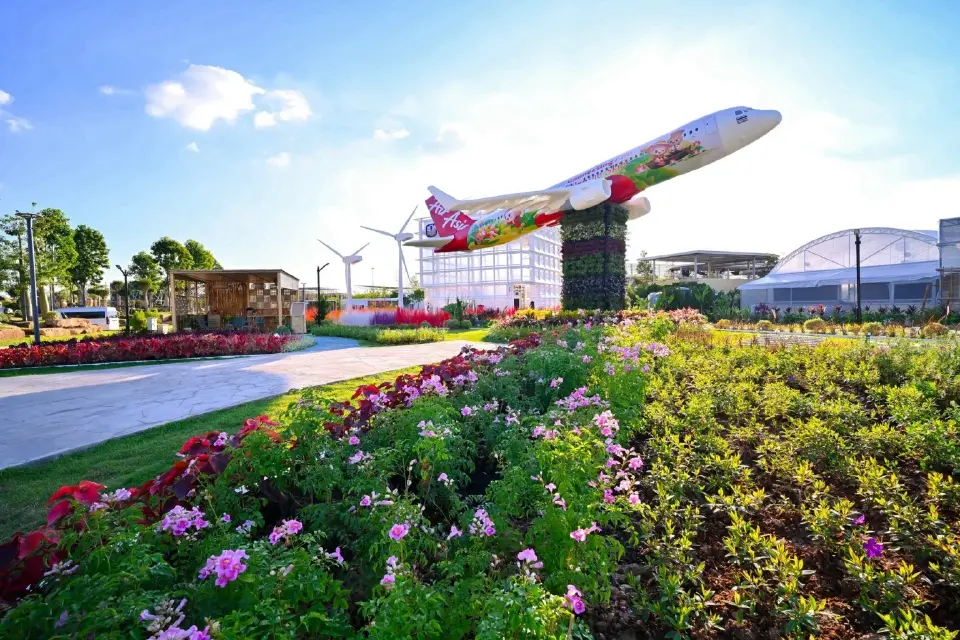 สวนองค์กรของ ไทยแอร์เอเชีย ภายในงานพืชสวนโลก อุดรธานี