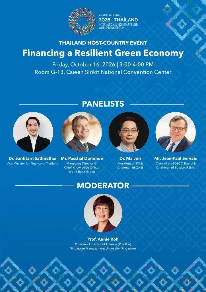 Thai MOF Flagship: Financing a Resilient Green Economy 
