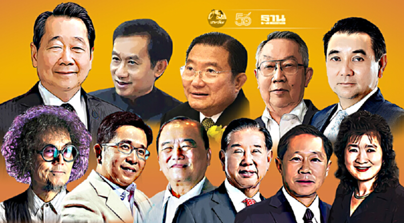 10 มหาเศรษฐีไทยปี 64 "เจียรวนนท์" อันดับ 1 ทรัพย์สินเฉียด1ล้านล้าน 10 มหาเศรษฐีไทยปี 64 "เจียรวนนท์" อันดับ 1 ทรัพย์สินเฉียด1ล้านล้าน