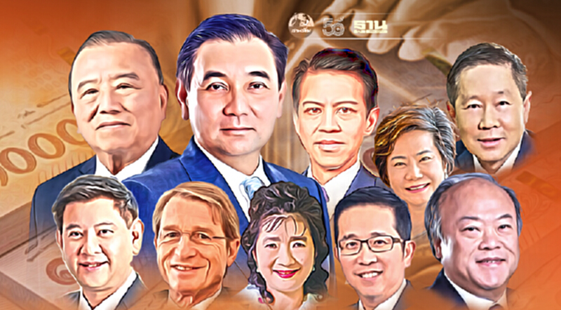 ส่องความมั่งคั่ง "10 เศรษฐีหุ้นไทย" ใครรวยขึ้น - ใครจนลง ส่องความมั่งคั่ง "10 เศรษฐีหุ้นไทย" ใครรวยขึ้น - ใครจนลง