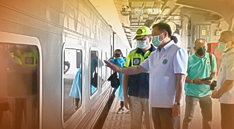 3 ขั้นตอน ผู้ป่วยโควิดต้องการเดินทางกลับไปรักษาที่ภูมิลำเนาด้วยรถไฟ