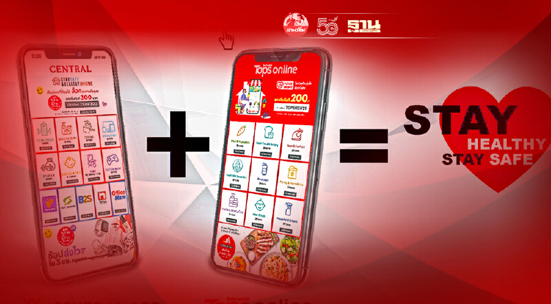 เซ็นทรัล รีเทลส่ง ซูเปอร์แอป เสิร์ฟนักช้อป ช่วงล็อกดาวน์