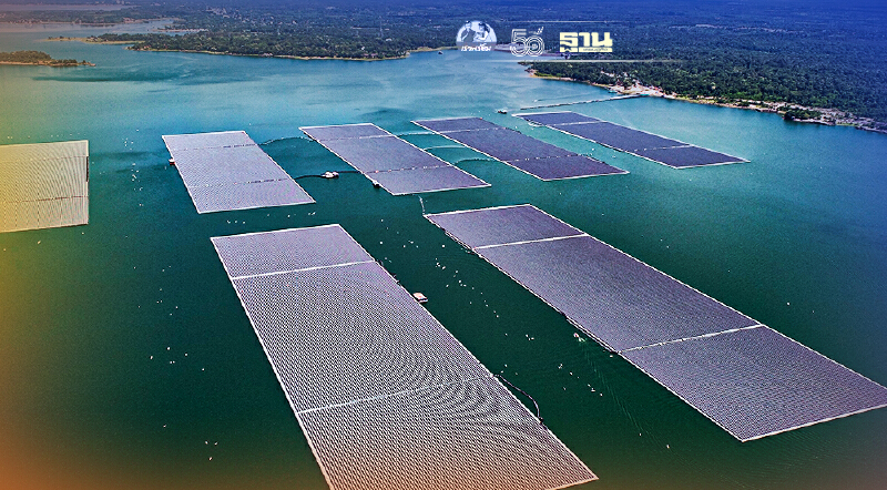 กฟผ.เล็งจ่ายไฟจากโซลาร์เซลล์ลอยน้ำไฮบริดพลังน้ำเขื่อนสิรินธรเดือน ต.ค.