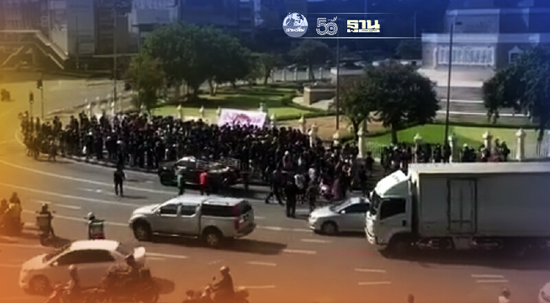 "ทะลุฟ้า"ทยอยรวมพล อนุสาวรีย์ชัยฯ เป้าหมายบ้านพัก "บิ๊กตู่"