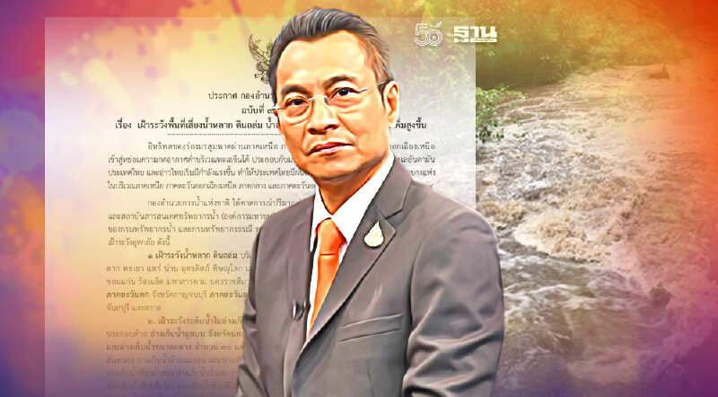 กอนช.เปิดพื้นที่เสี่ยงน้ำหลาก ดินถล่ม น้ำล้นตลิ่ง 8-12 ก.ย.