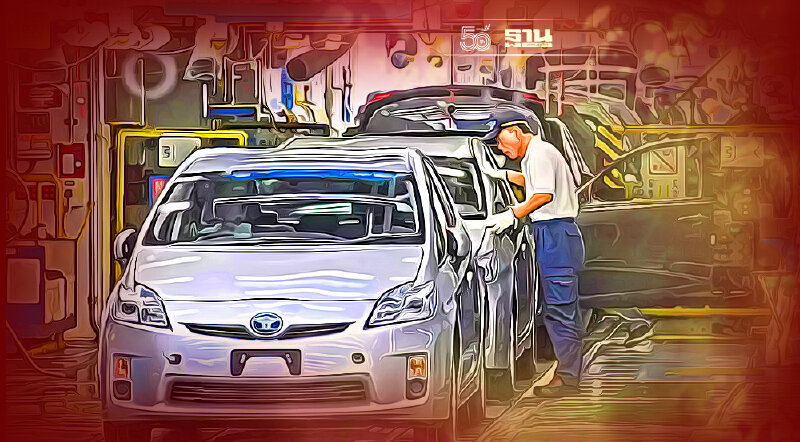 โตโยต้าลดเป้าผลิตรถปี 64 ลง 3 แสนคัน หลังขาดแคลนชิป-ชิ้นส่วน