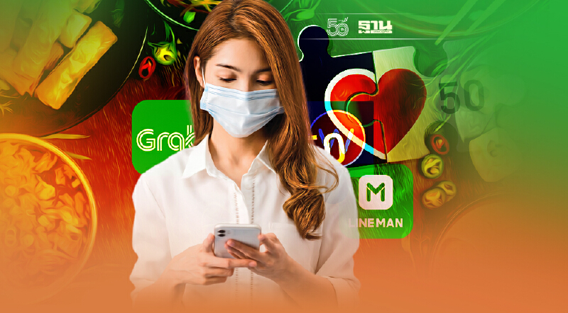 แพลตฟอร์มฟู้ดเดลิเวอรี่ อัดส่วนลด 60% กระตุ้นคนละครึ่งเฟส 3