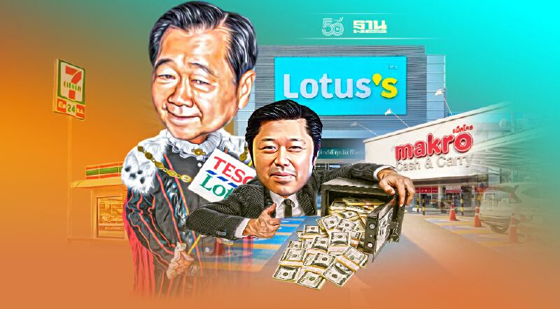 ซีพี คุมตลาดค้าปลีกเบ็ดเสร็จ กขค.ตรวจสอบผูกขาด  โอนโลตัสส์ให้แม็คโคร