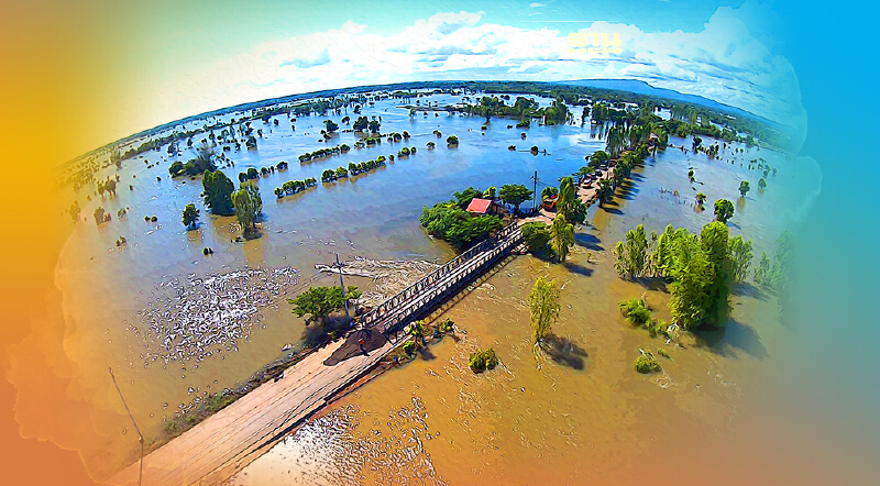 วิ่งฉิว ทช.สร้างสะพานเบลีย์บนถนนสาย ชย.4040 จ.ชัยภูมิ แก้น้ำท่วม