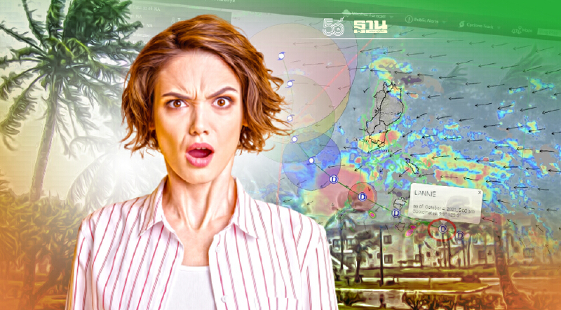 ระทึก  “พายุ “ไลออนร็อค” พายุลูกที่17 ของปี 2564