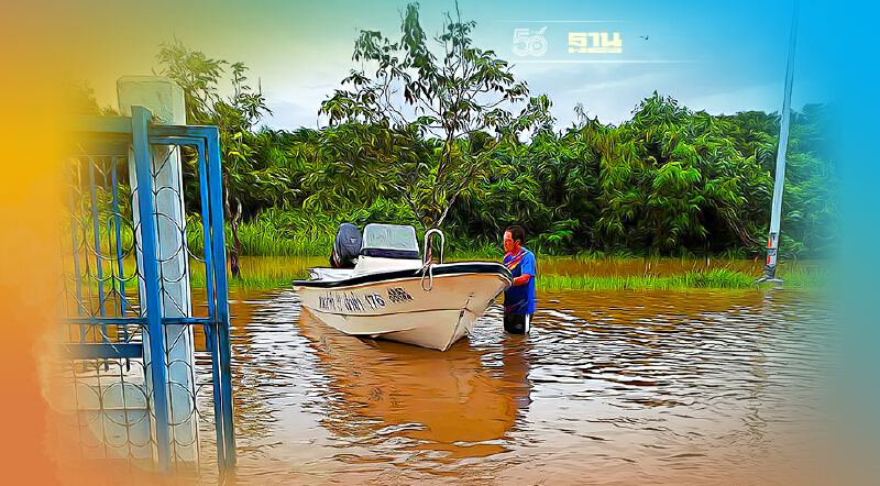 น้ำป่าทะลักท่วมเมืองจันทบุรี “อธิรัฐ” สั่งเจ้าท่า เร่งช่วยเหลือ