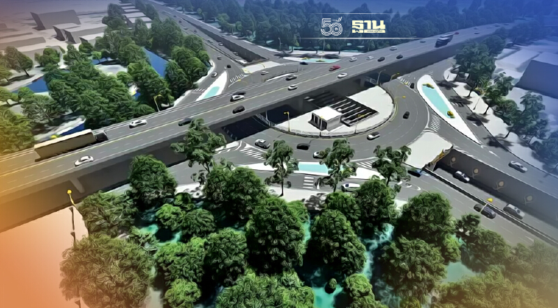 ทล.เปิดโมเดล สร้างทางแยกต่างระดับจุดตัด ทล.3268 -ถนนเมืองใหม่บางพลี แก้อุบัติเหตุ