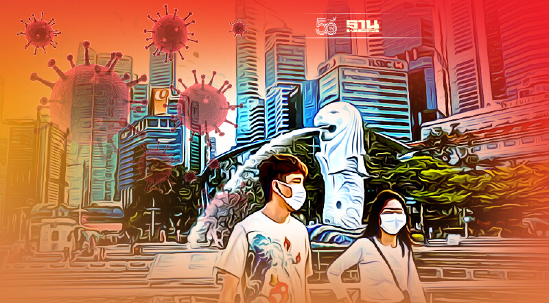 สิงคโปร์การ์ดตก โควิดกลับมาทุบสถิติวันเดียวติดเกือบ 4 พันคน