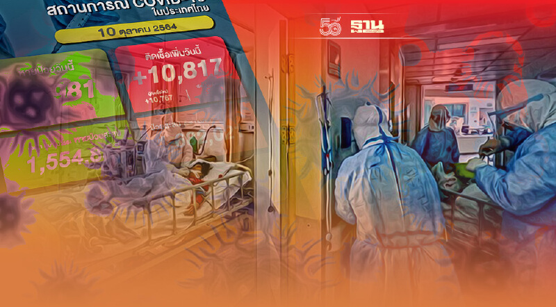 ยอดติดเชื้อ 10 ต.ค. "แพทย์ชนบท" ชี้ กราฟขาขึ้น "พื้นที่สีแดง" กำลังขยาย