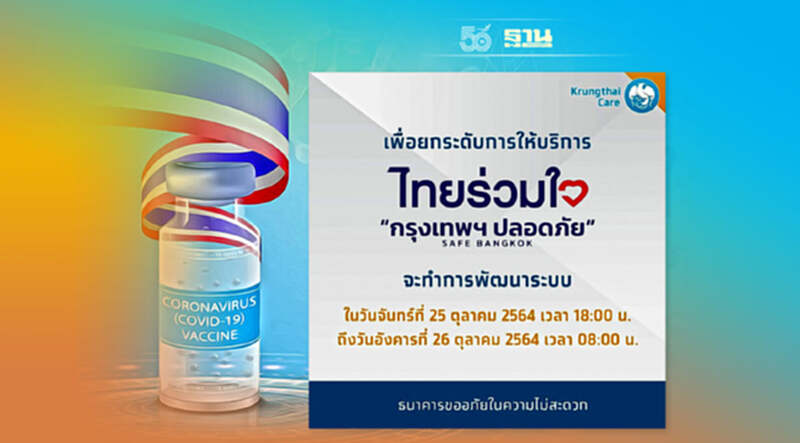 ไทยร่วมใจเตรียมปิดระบบชั่วคราว 25-26 ต.ค. ไทยร่วมใจเตรียมปิดระบบชั่วคราว 25-26 ต.ค.