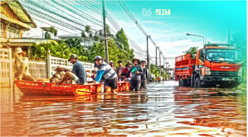 ปภ.อัพเดทอิทธิพล"พายุเตี้ยนหมู่" ยังมีพื้นที่น้ำท่วม 18 จังหวัด